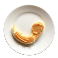 Banana with almond butter