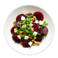 Beet & goat cheese salad