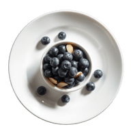 Blueberries with almonds