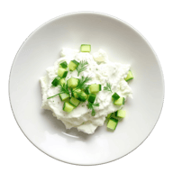 Cottage cheese & cucumber