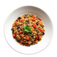 Quinoa con Pisto Manchego