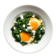 Baked Eggs with Feta and Spinach