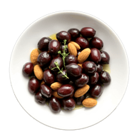 Greek Olives and Marcona Almonds Bowl