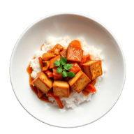 Kimchi Tofu Rice Bowl