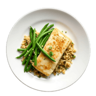 Lemon Garlic Tilapia Plate