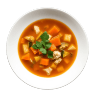 Caldo de Pollo con Verduras