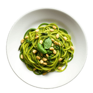 Zucchini Noodles with Basil Pesto