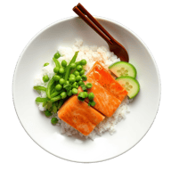 Salmon poke bowl