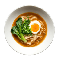 Egg Rice Noodle Soup