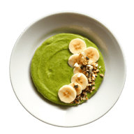 Avocado-banana smoothie bowl
