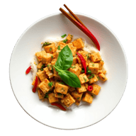 Thai Basil Tofu Scramble