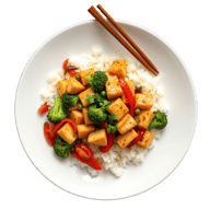Tofu vegetable stir-fry
