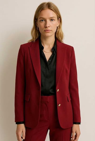 Red Power Suit