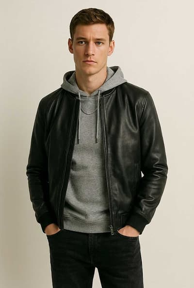 Leather Bomber