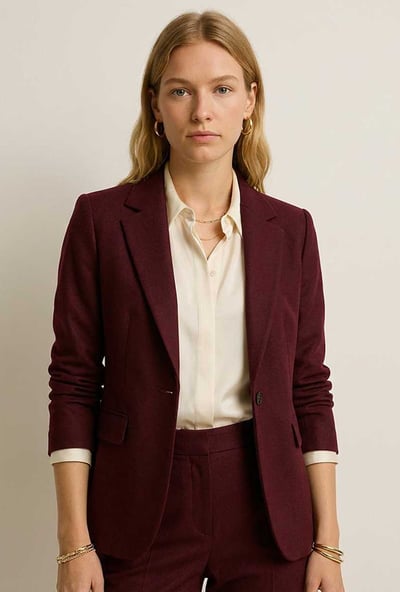 Burgundy Blazer