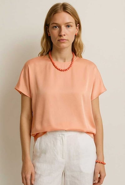 Peach Blouse