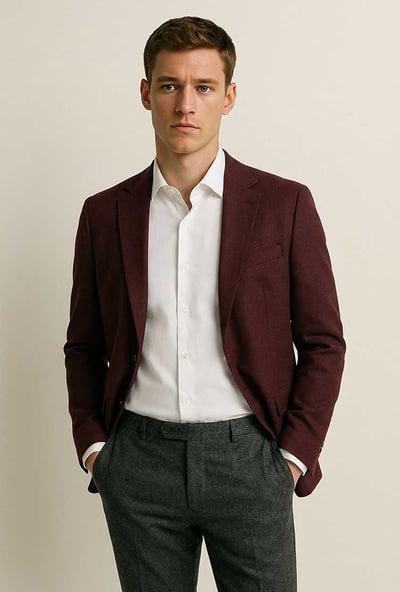 Burgundy Blazer