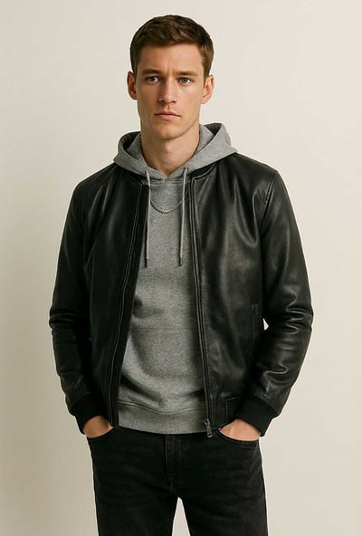 Leather Bomber