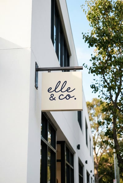 Corner Wall Sign