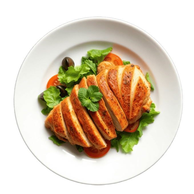 Baked Milanesa Chicken Salad Bowl