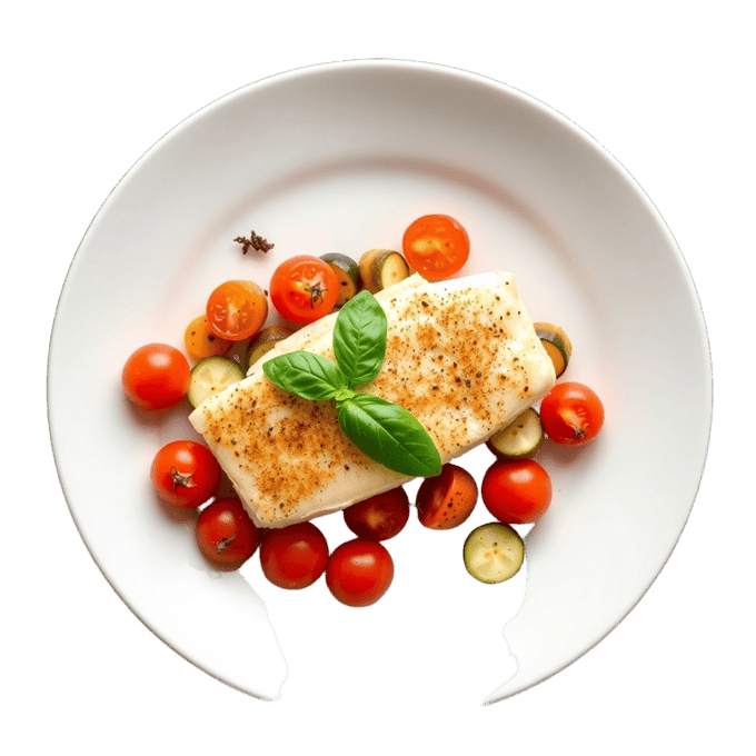 Baked Cod with Tomatoes