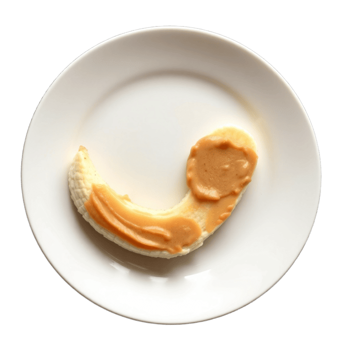 Banana with almond butter