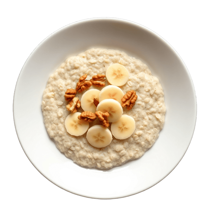 Banana walnut porridge