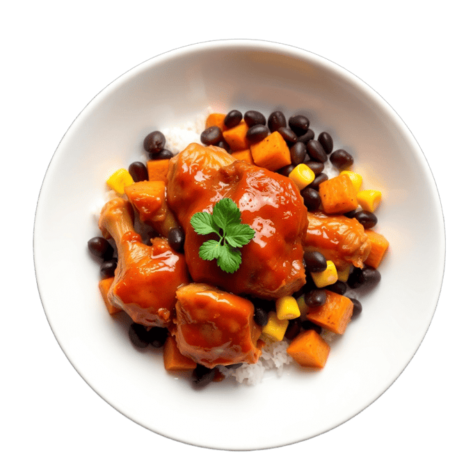 BBQ Chicken Sweet Potato Bowl