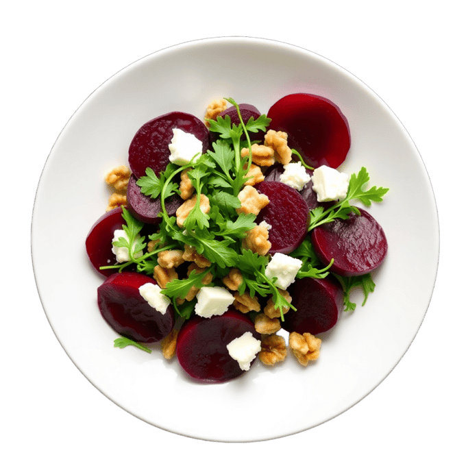 Beet & goat cheese salad