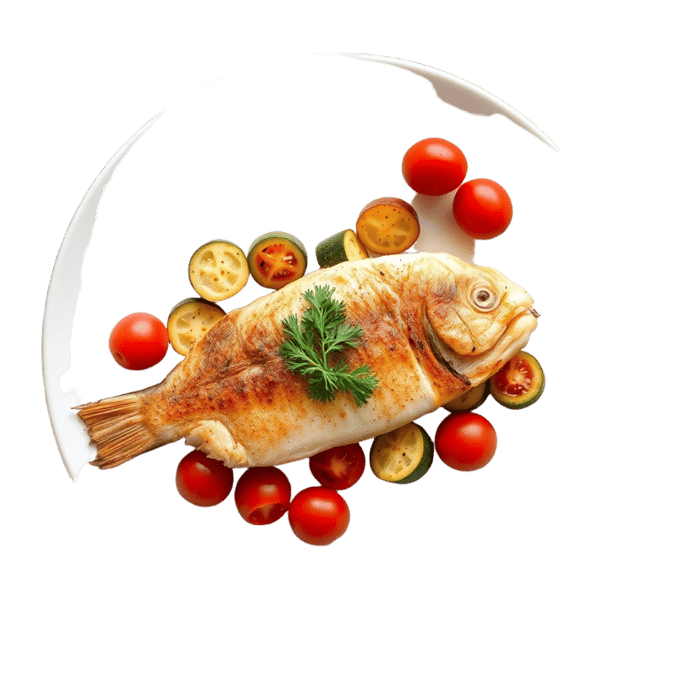 Roasted Branzino with Vegetables