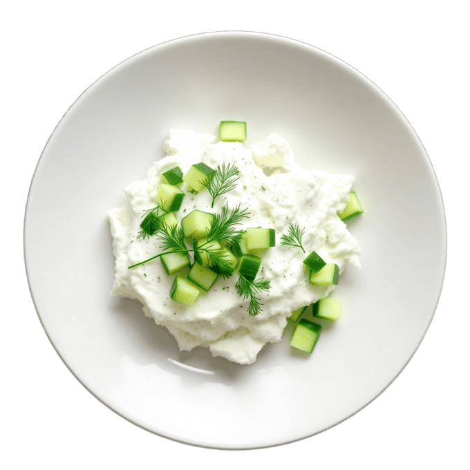 Cottage cheese & cucumber