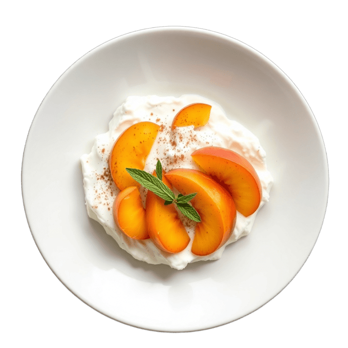 Cottage Cheese Peach Bowl