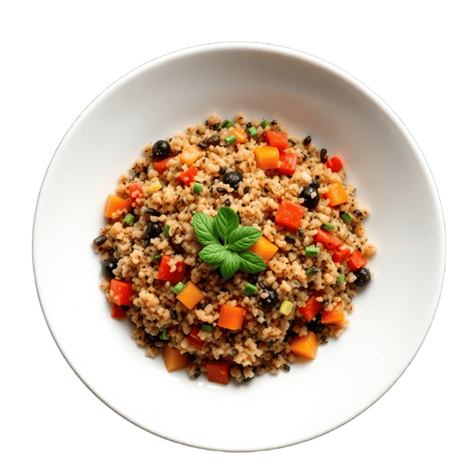 Quinoa con Pisto Manchego