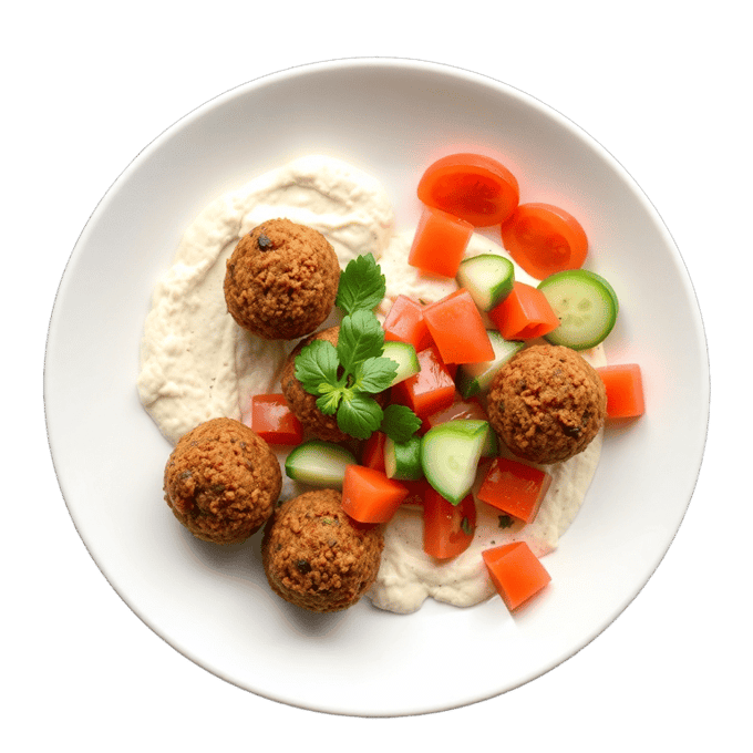 Falafel hummus bowl
