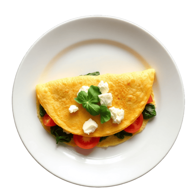 Greek veggie omelette