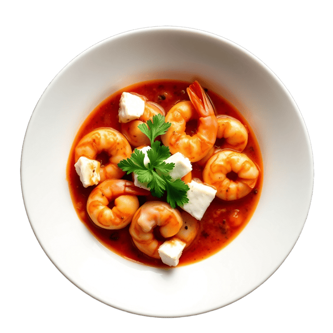Garides Saganaki Shrimp with Feta