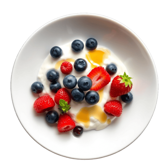 Greek yogurt with berries