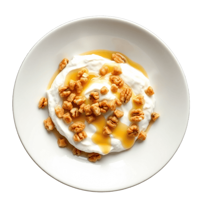 Greek Yogurt with Honey and Walnuts