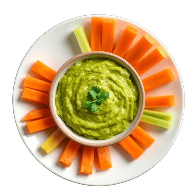 Guacamole Crudite Bowl