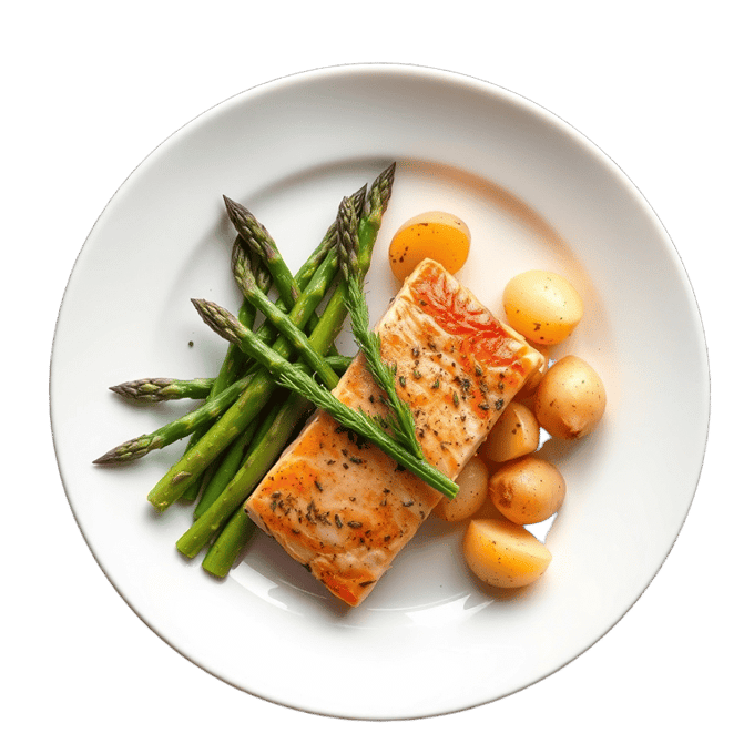Herb Roasted Salmon Plate