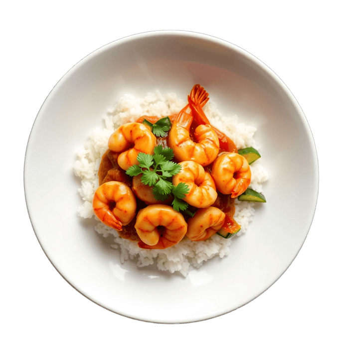 Spicy Shrimp Rice Bowl