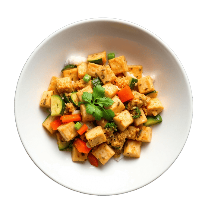 Tofu Veggie Scramble (Dubu Bokkeum)