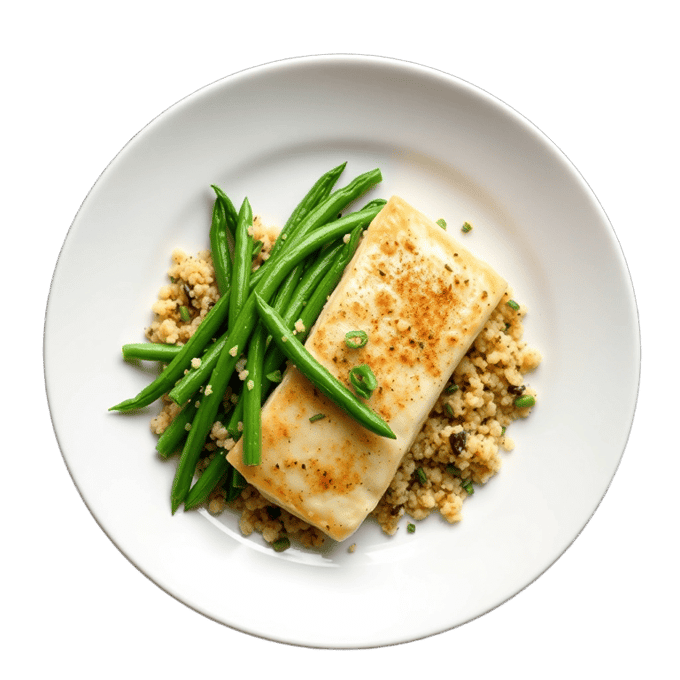 Lemon Garlic Tilapia Plate