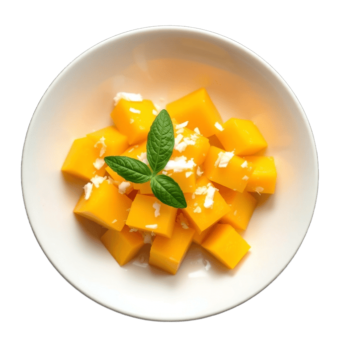 Mango coconut bowl