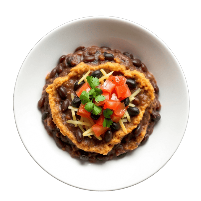 Molletes Deconstructed Bean Bowl
