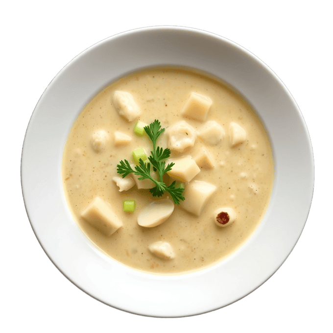 Lighter New England Clam Chowder