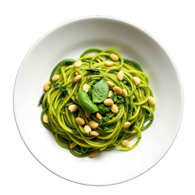 Zucchini Noodles with Basil Pesto