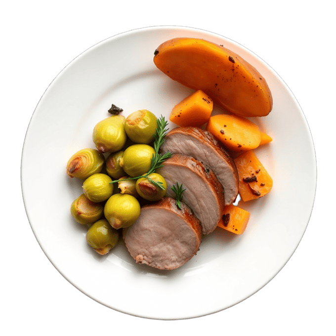 Pork tenderloin & veg