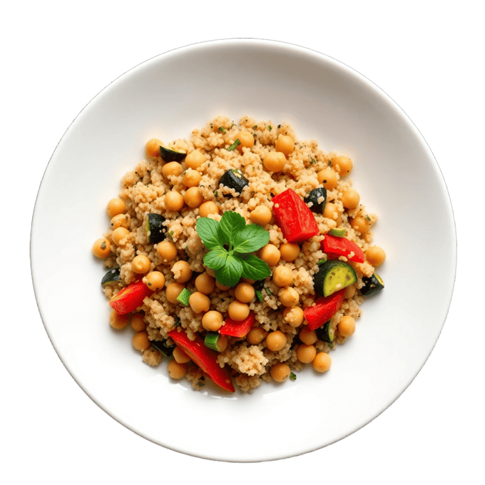 Quinoa chickpea power bowl