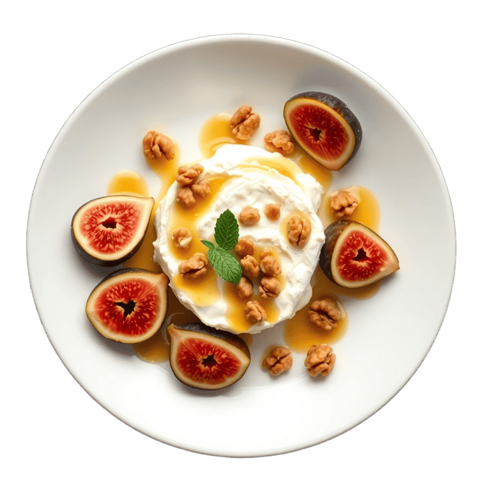 Ricotta with figs & honey